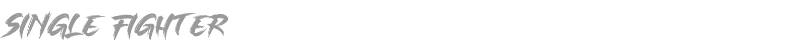 Single Fighter font preview